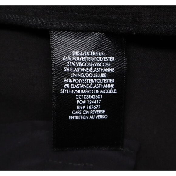 Alice + Olivia Women's Chad Asymmetrical Cuffed Shorts Black Sz 10 - Picture 9 of 12